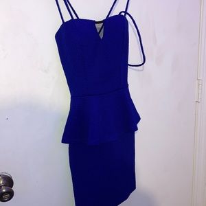 blue good material charlotte russe dress never been worn.